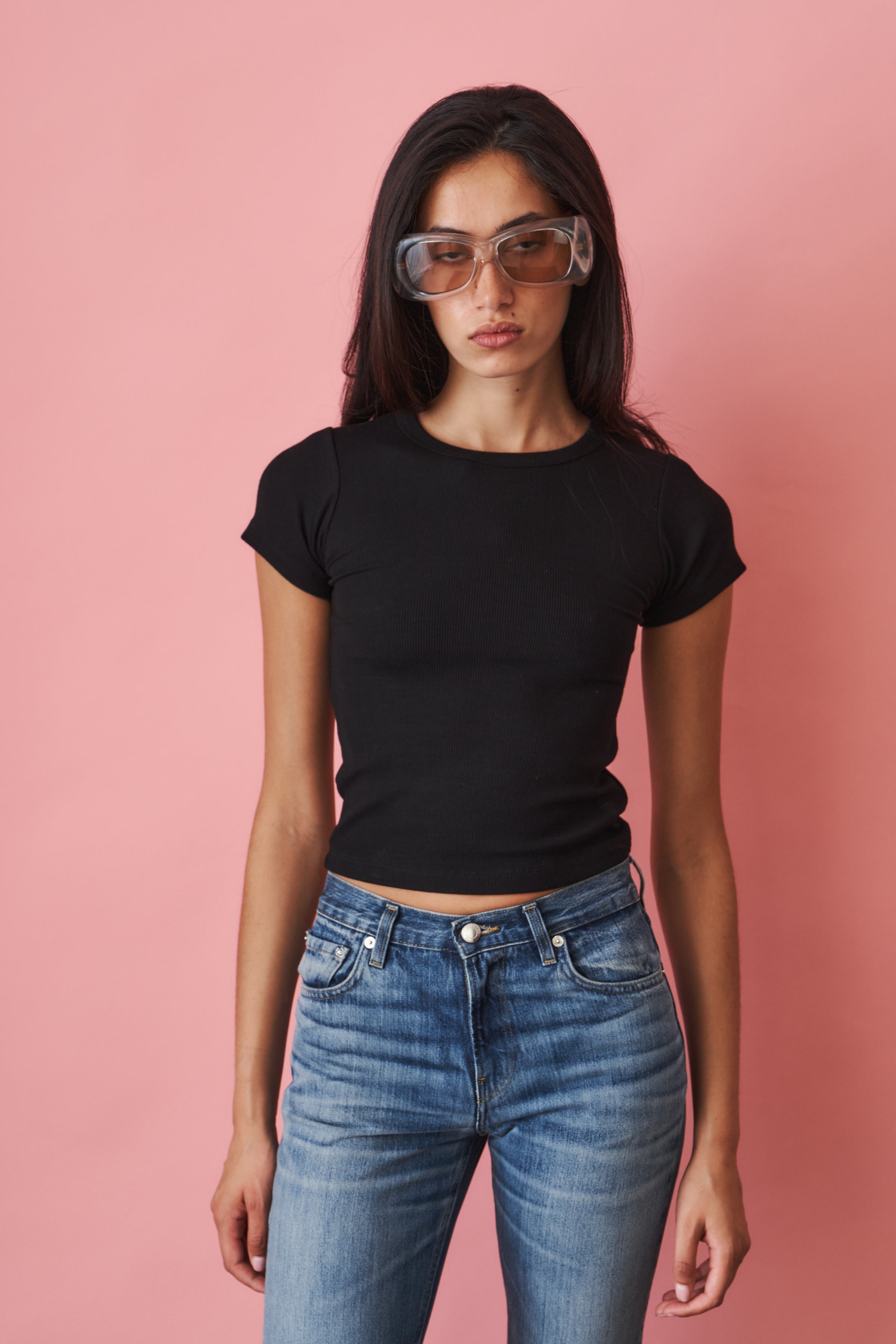 Butter Rib Baby Tee Black