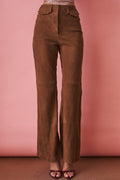 Suede High Waisted Pants