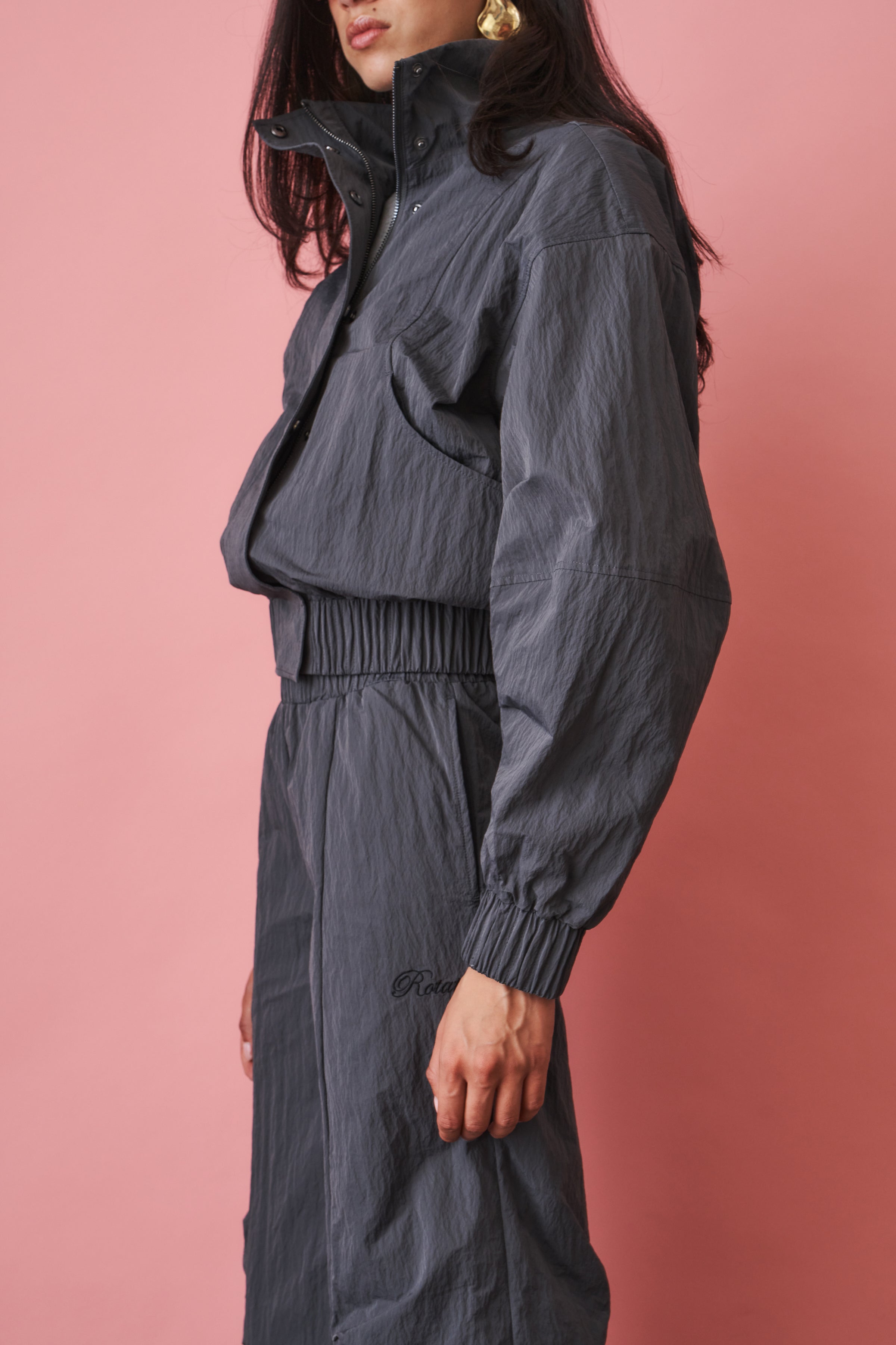 Sunni Pinstripe Track Jacket