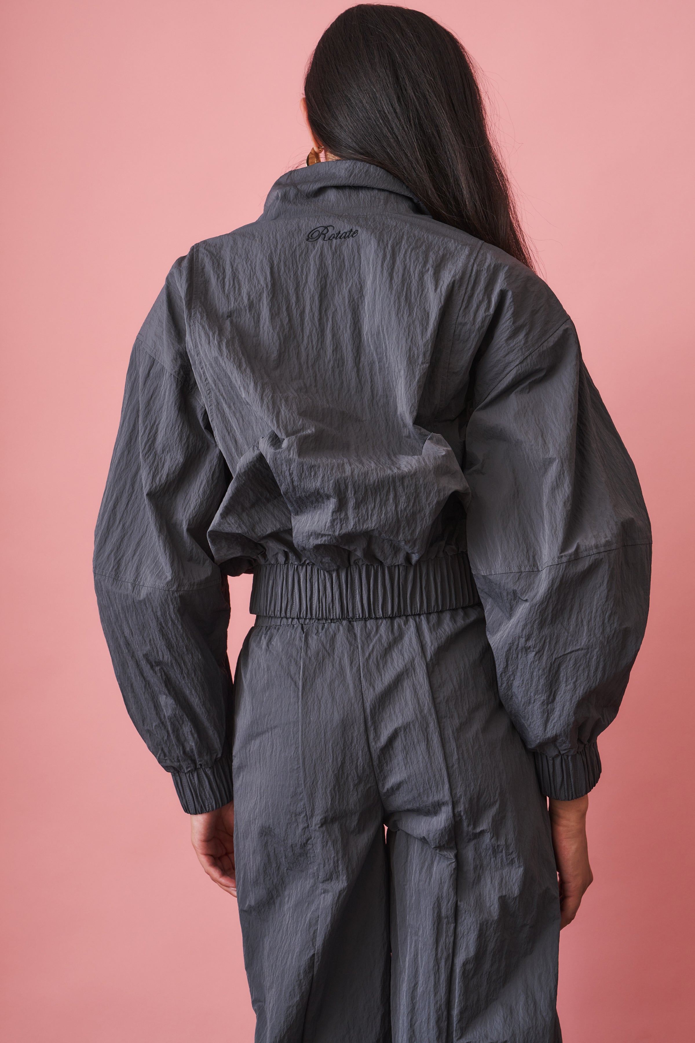 Sunni Pinstripe Track Jacket