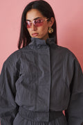 Sunni Pinstripe Track Jacket