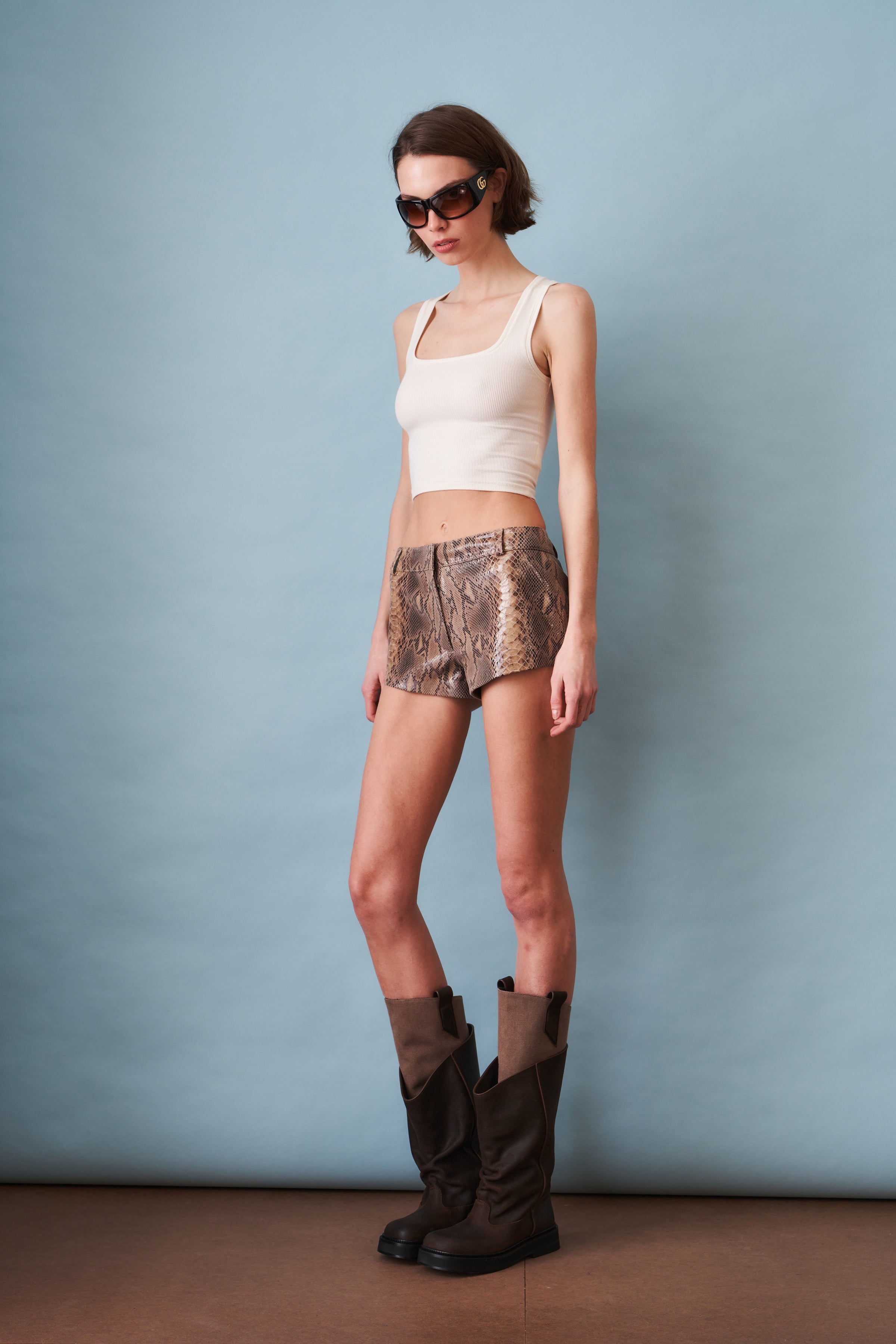 Leather Mini Shorts