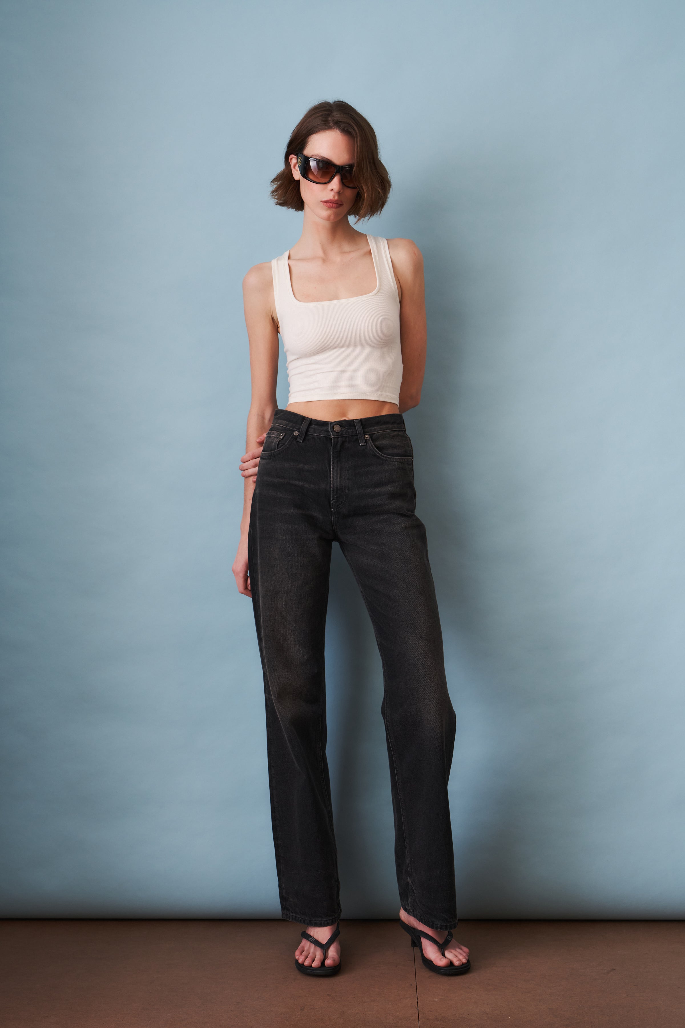 Korea Vintage Black Jean