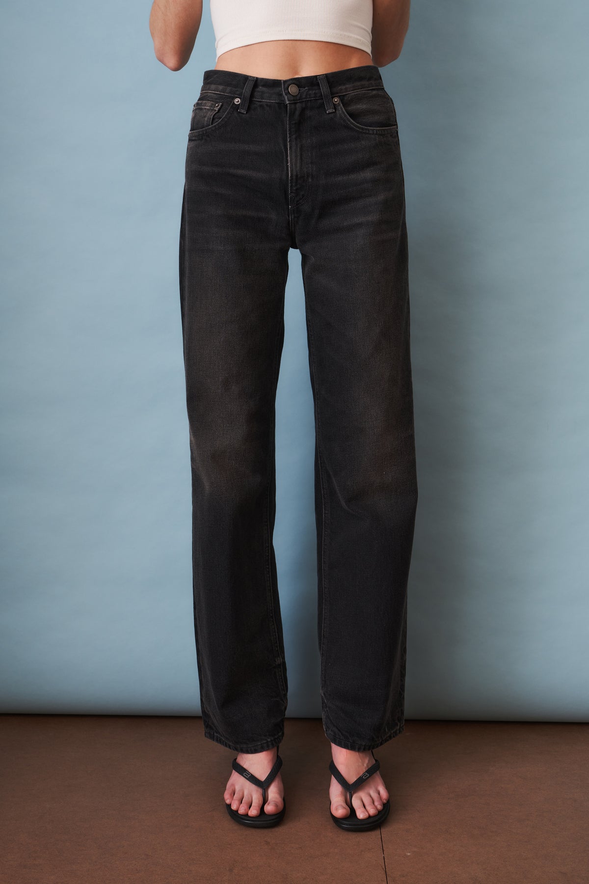 Korea Vintage Black Jean
