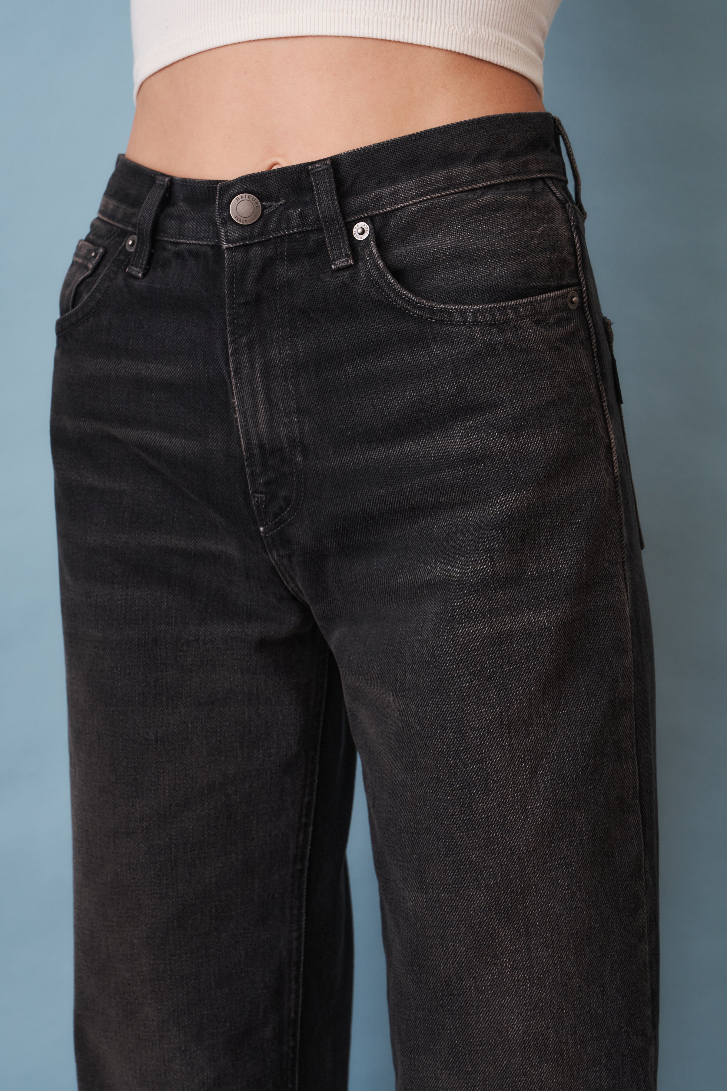 Korea Vintage Black Jean