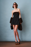 Faux Fur Trimmed Gumdrop Dress