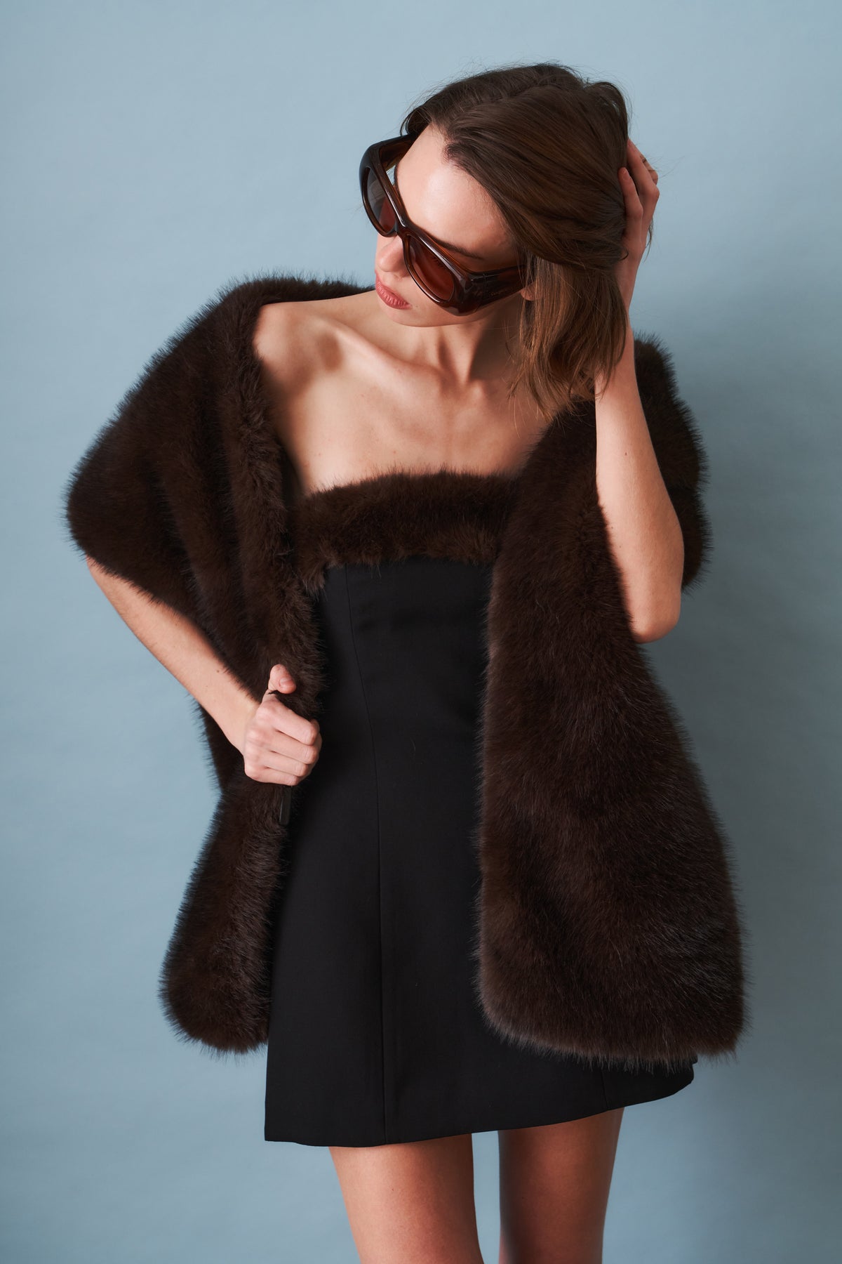 Faux Fur Shawl