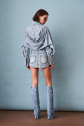 Blue Chambray Mini Dress