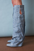 Leon Denim Boot 100mm