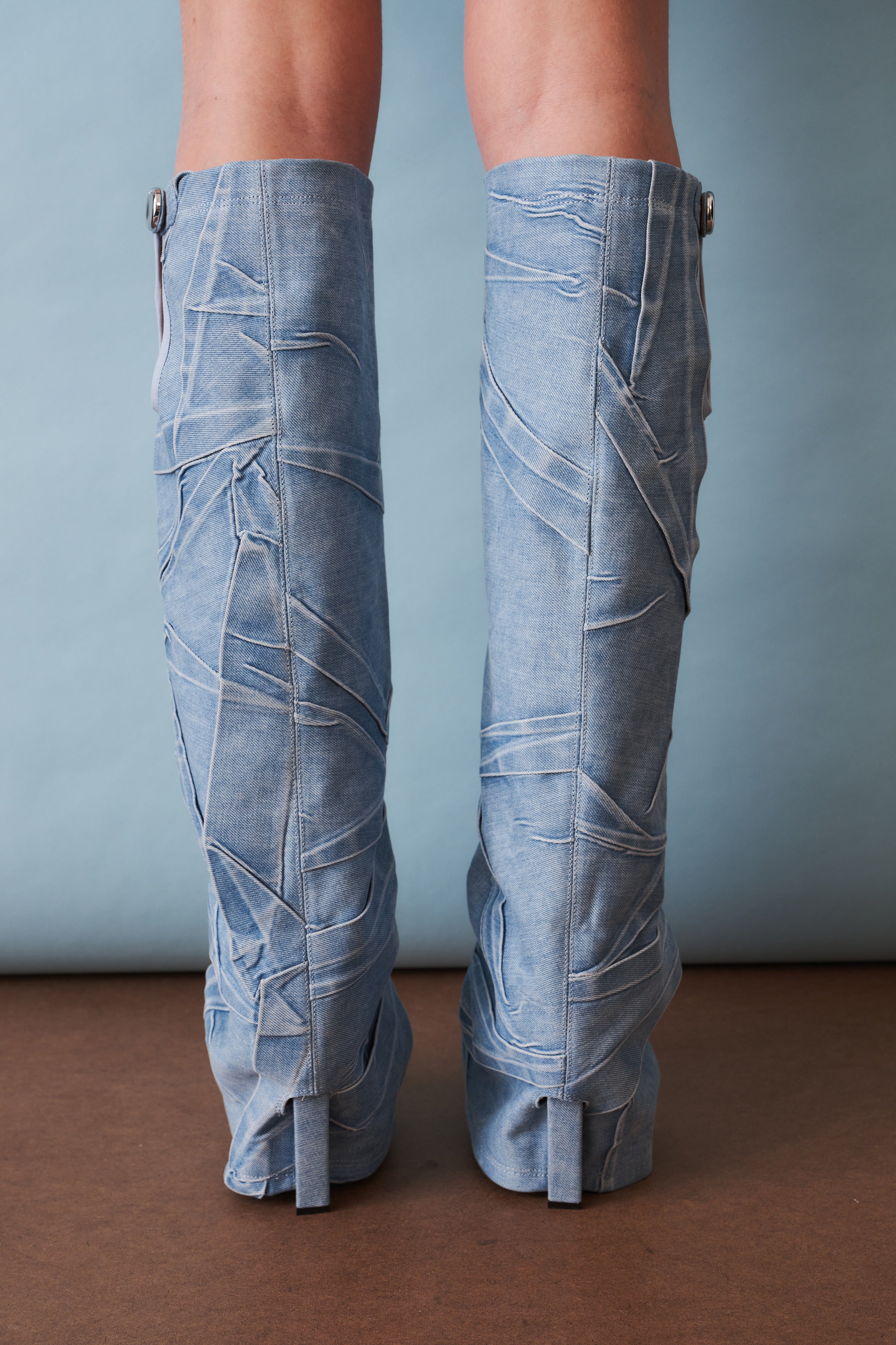 Leon Denim Boot 100mm