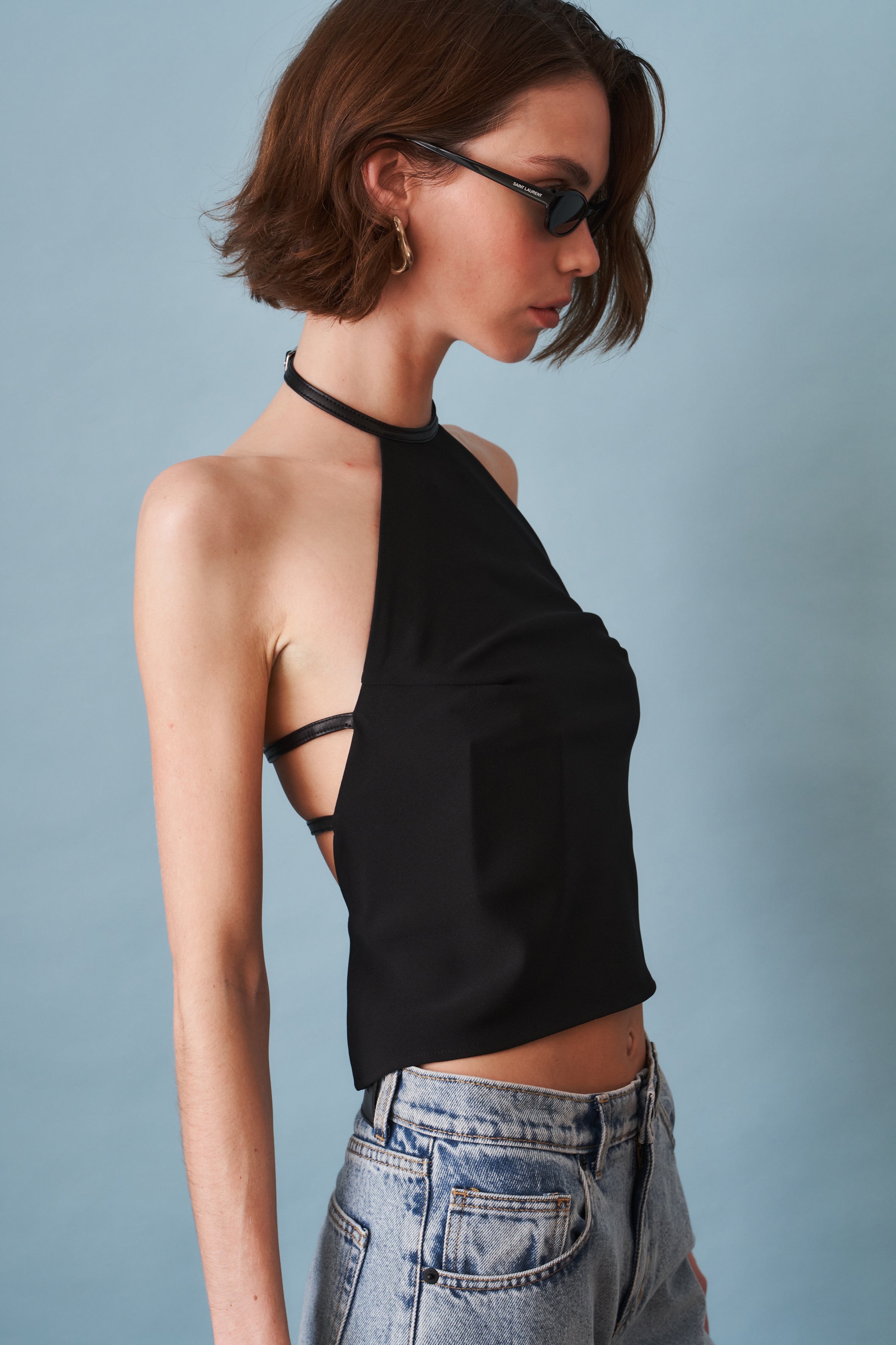 Triple Belt Halter Top