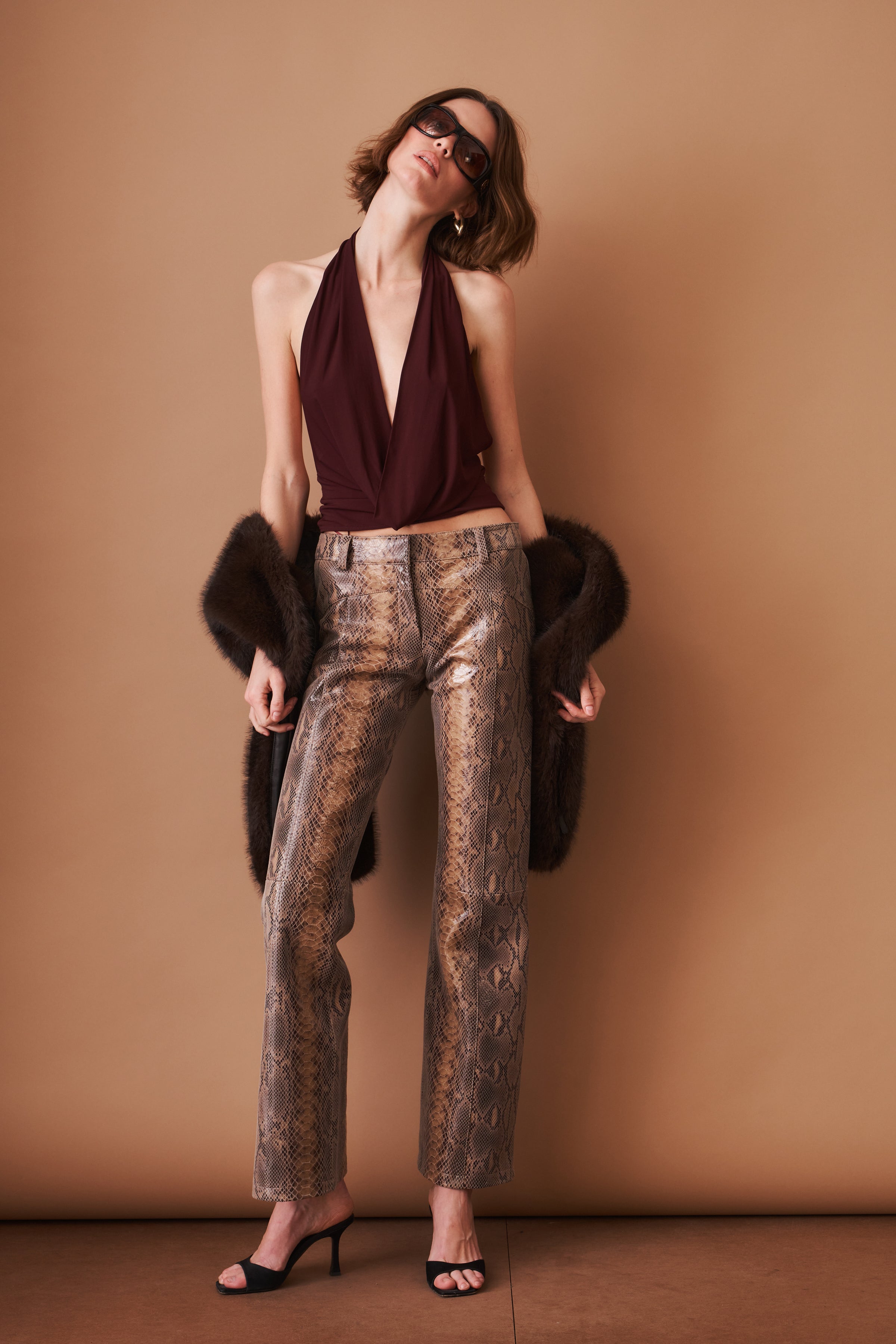Nico Cowl Halter Top