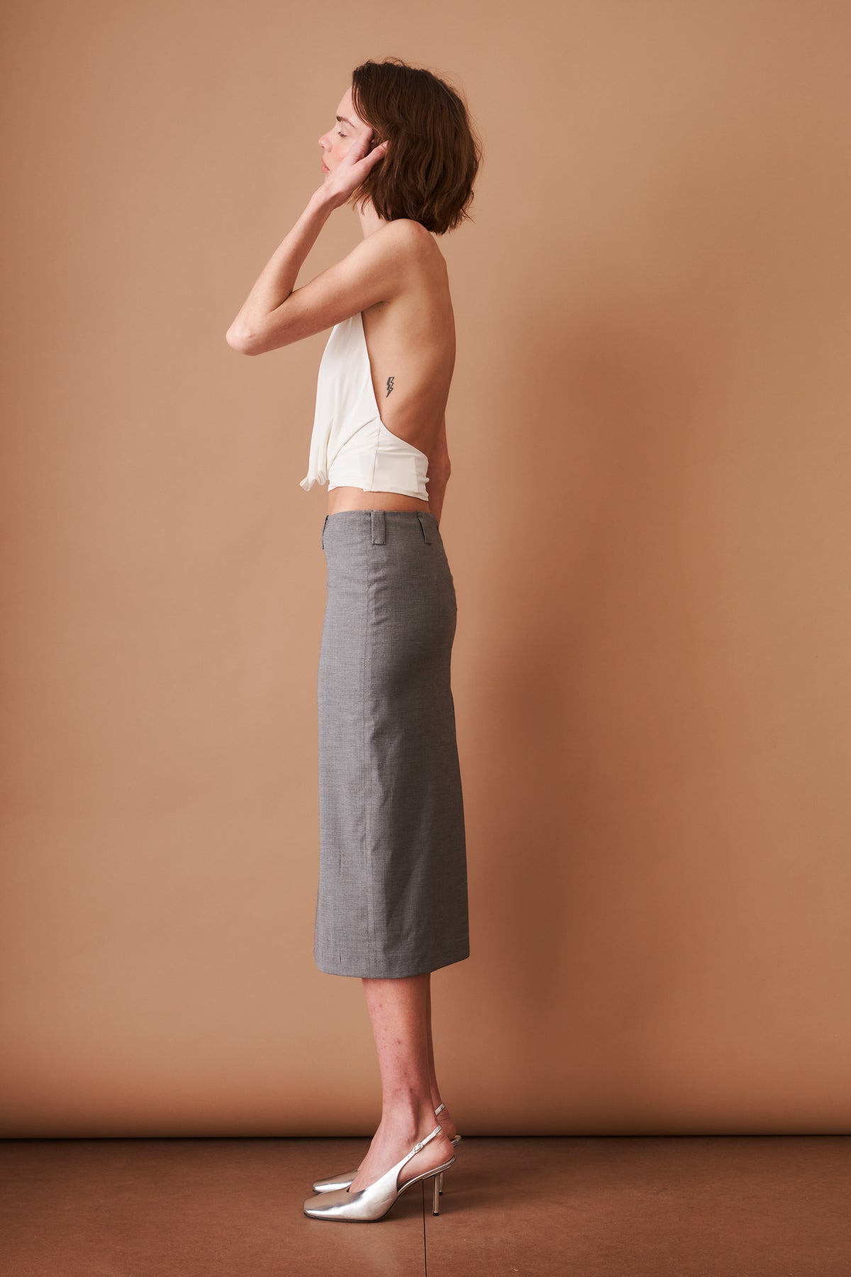 Wool Midi Skirt