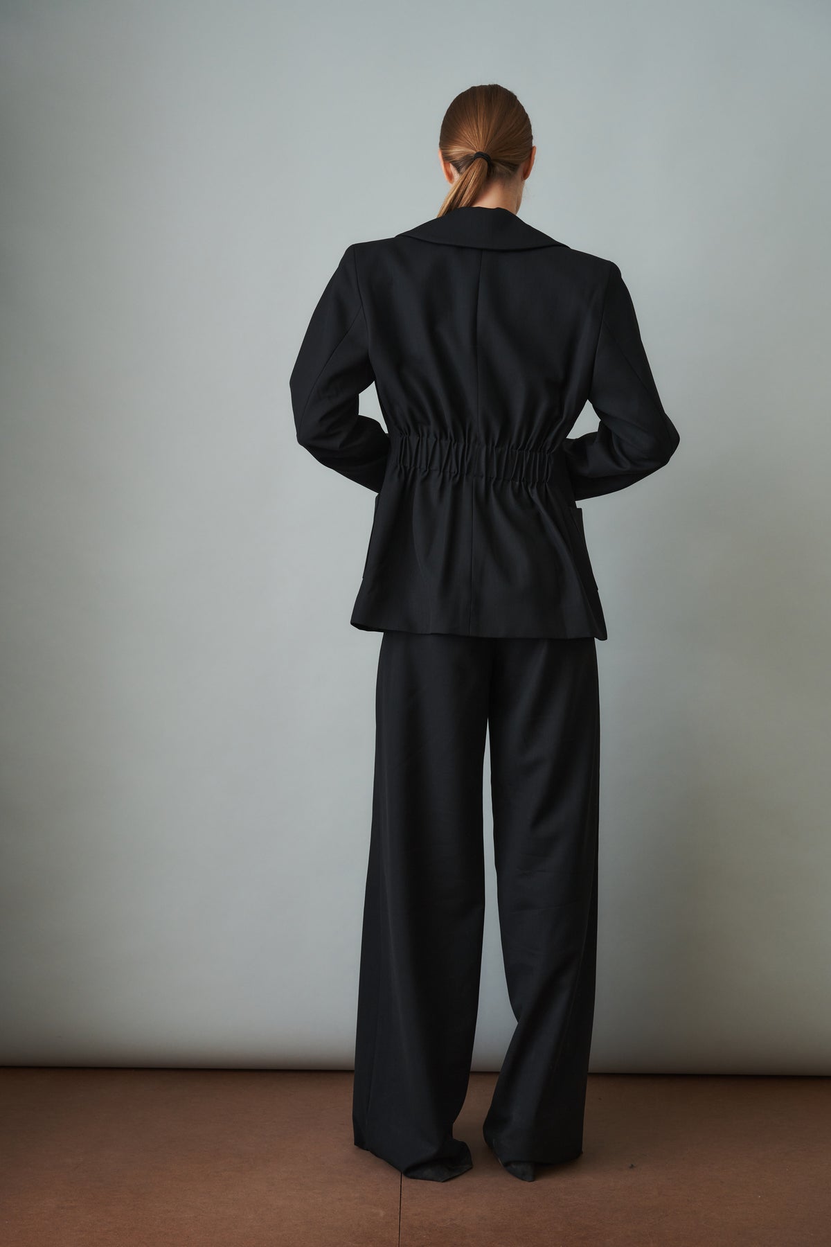 Sculpted Blazer Wool Black