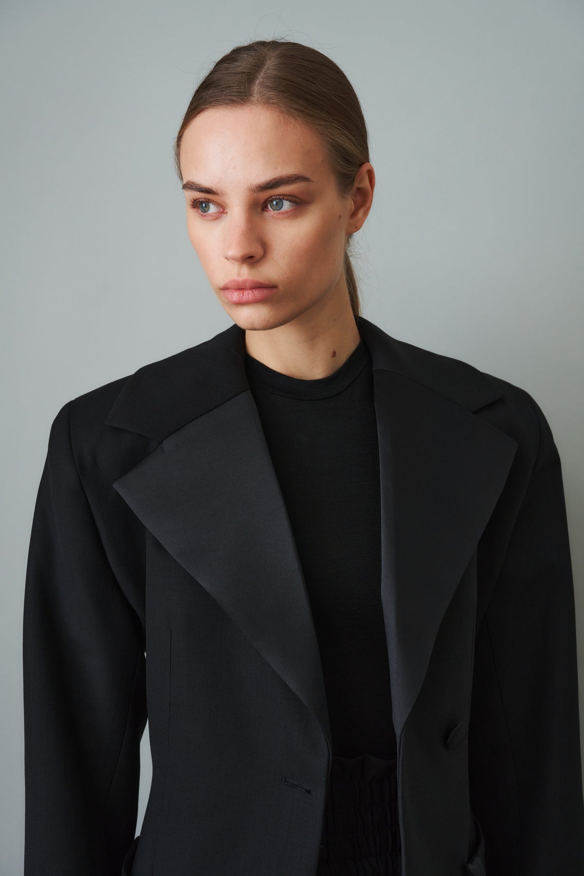 Sculpted Blazer Wool Black