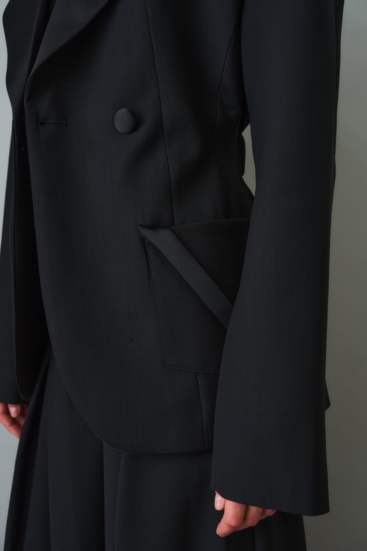 Sculpted Blazer Wool Black