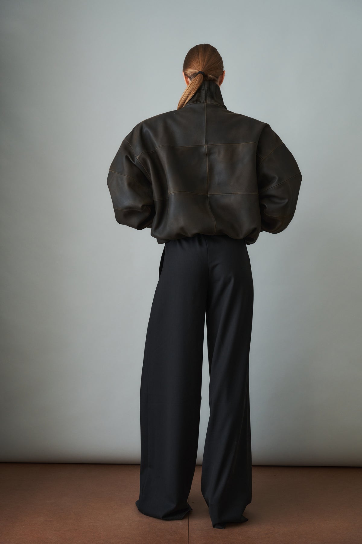 Bomber Jacket Lambskin Brown