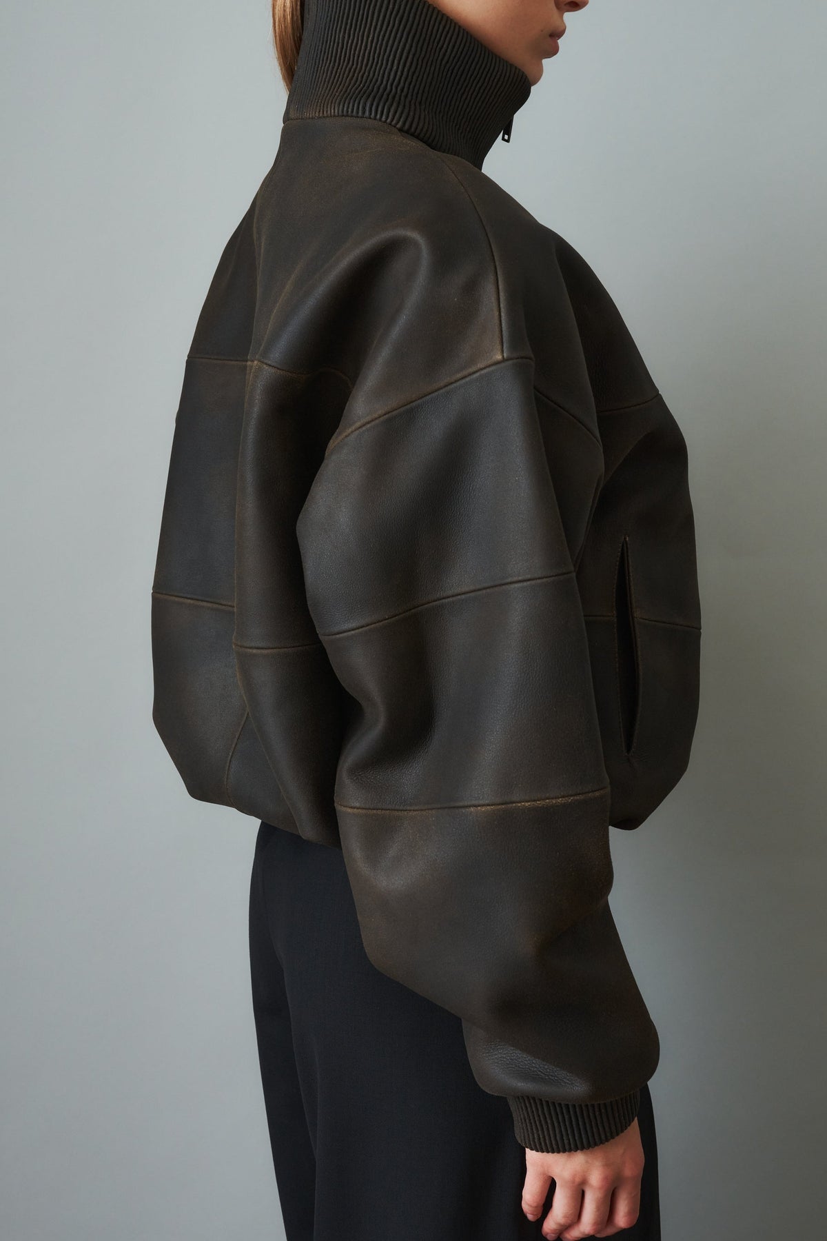 Bomber Jacket Lambskin Brown