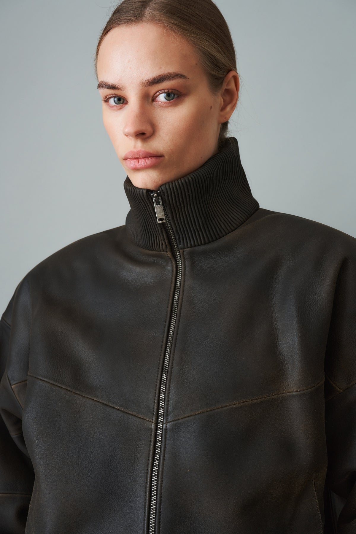 Bomber Jacket Lambskin Brown