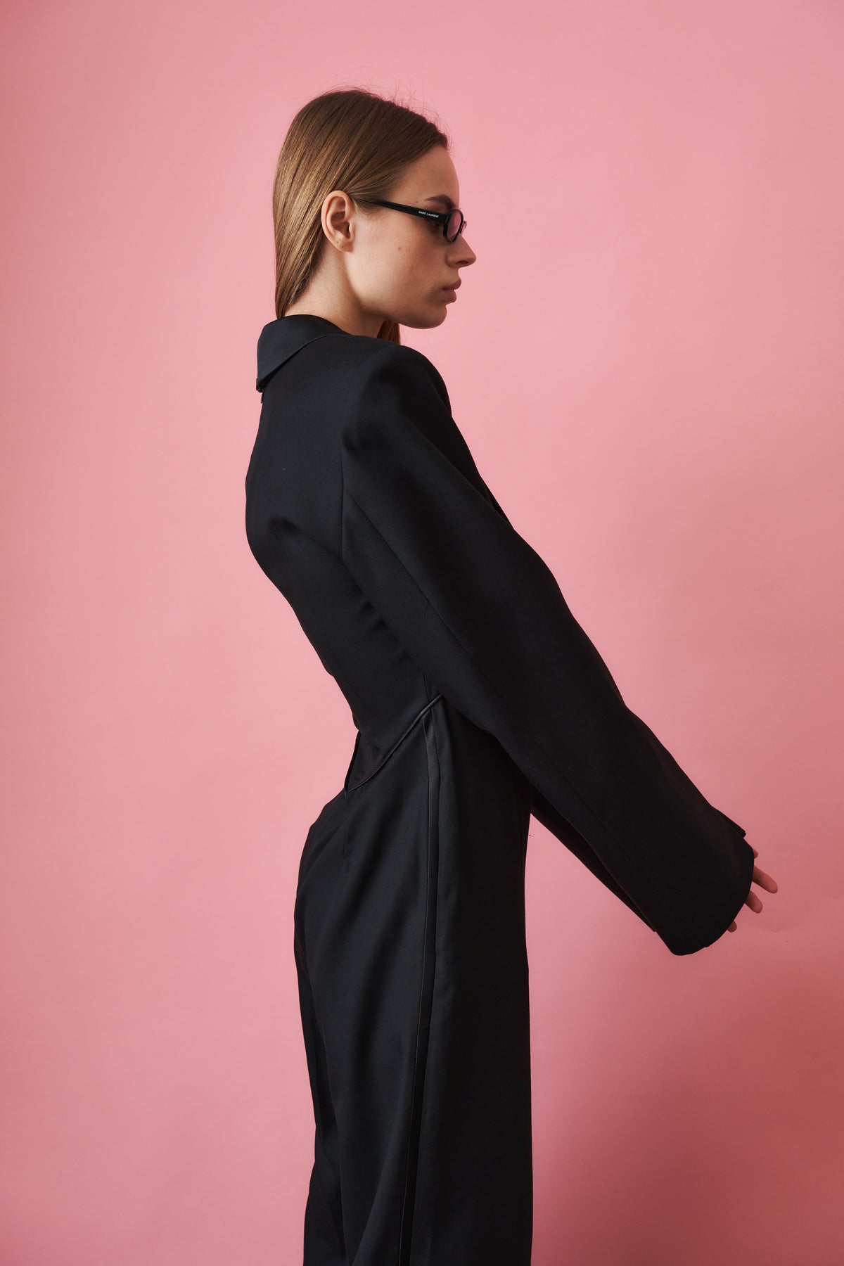Tuxedo Jumpsuit Black