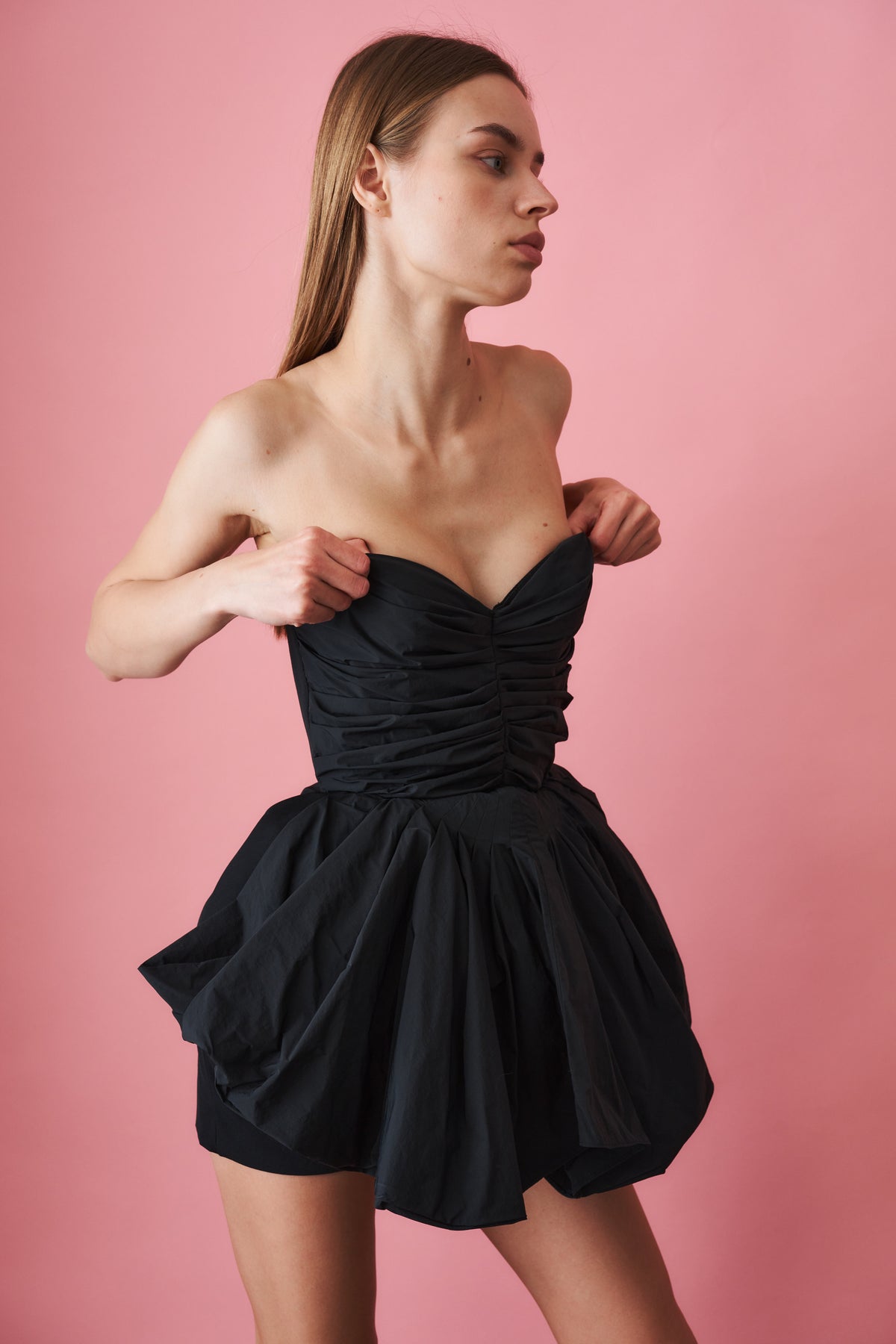 Fan Corset Mini Dress