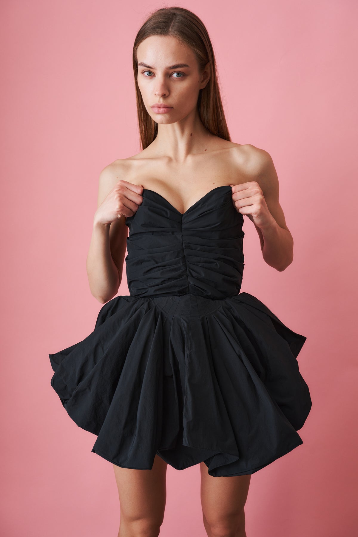 Fan Corset Mini Dress