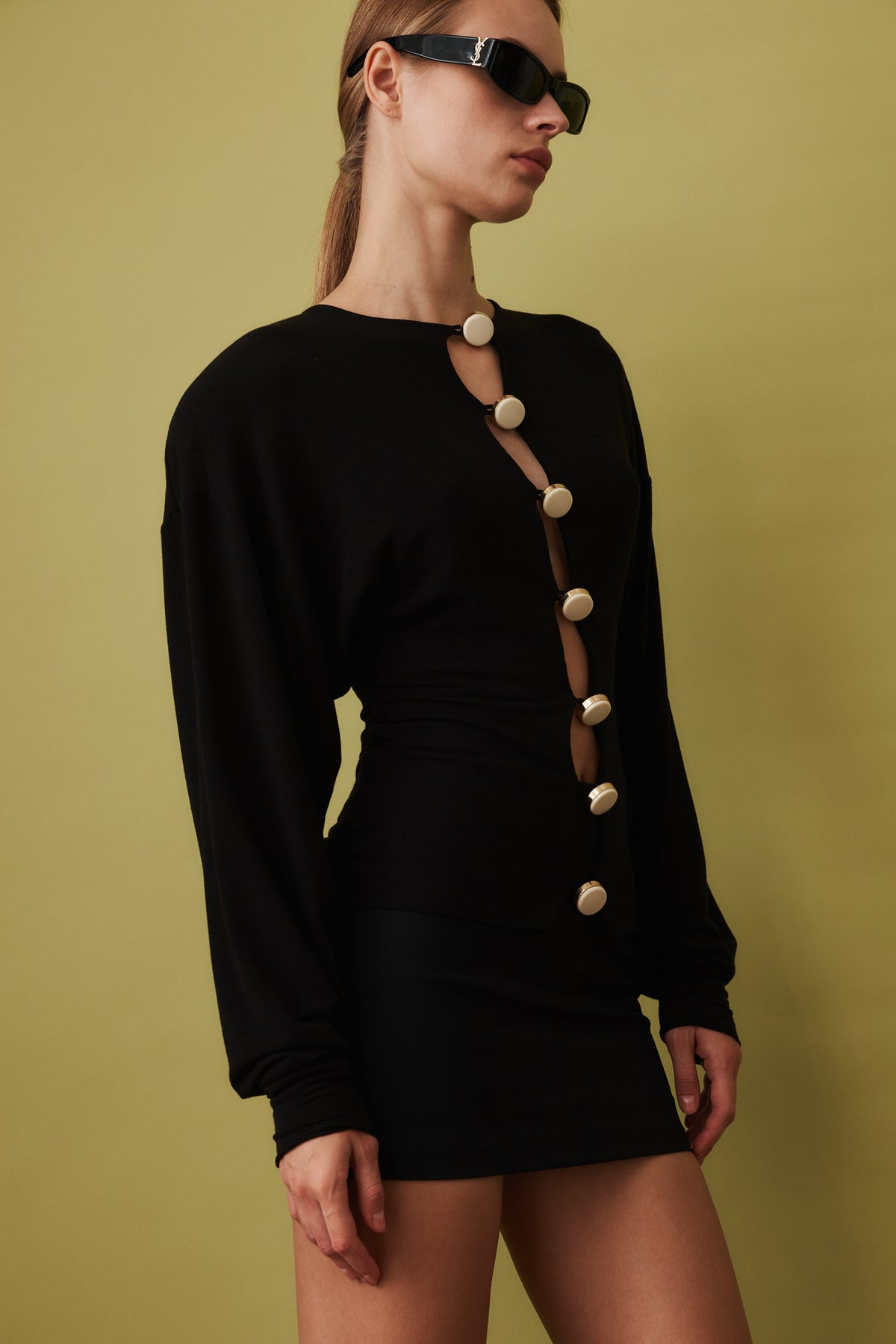 Aura Black Cardigan