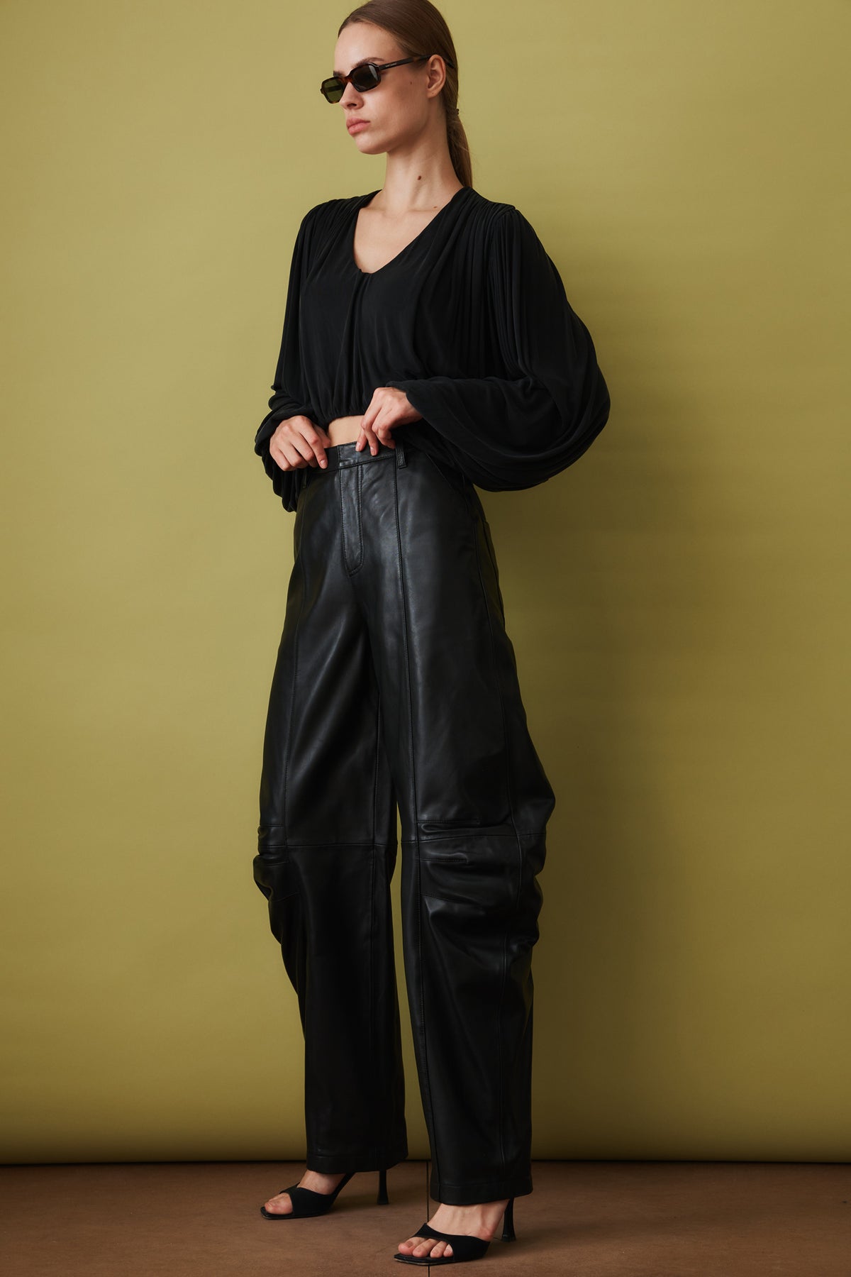 Cassandra Leather Pants - DÉSORDRE
