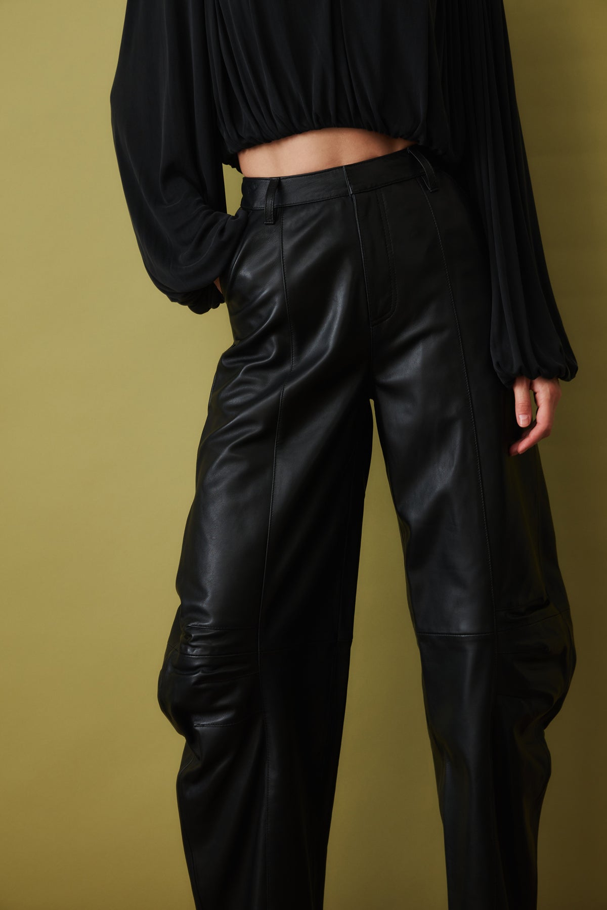 Cassandra Leather Pants - DÉSORDRE