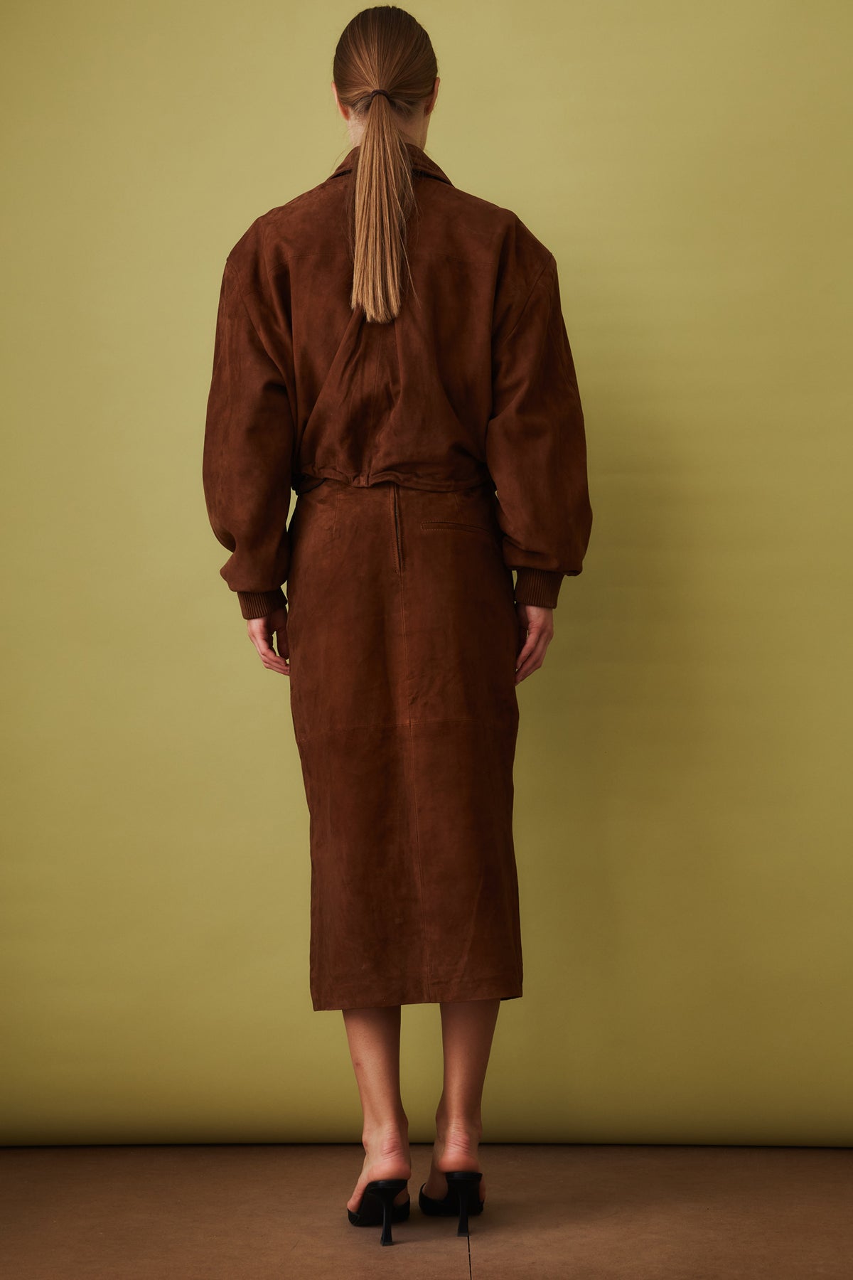 Suede Anorak Jacket Brown
