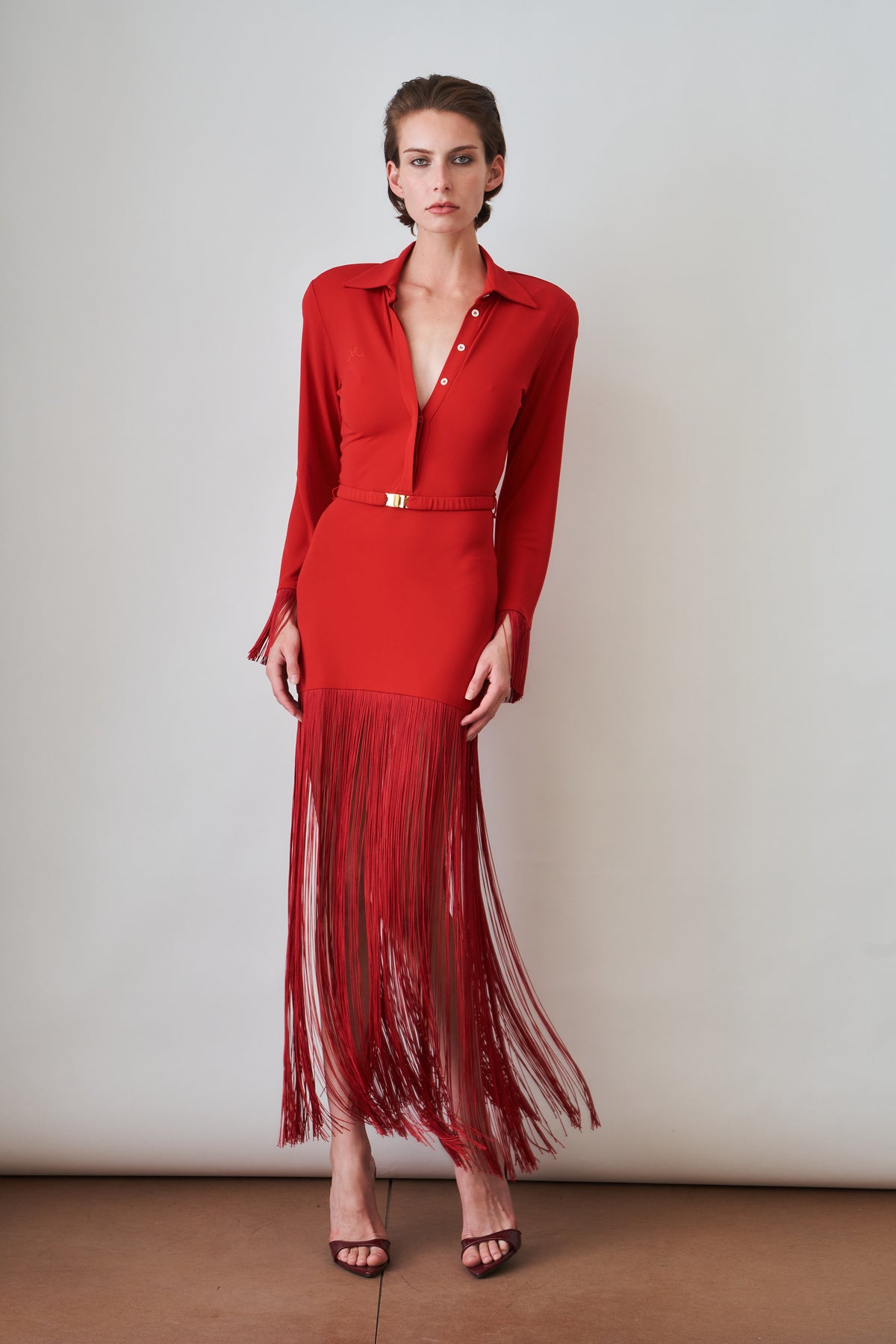 Jersey Polo Fringe Dress - DÉSORDRE
