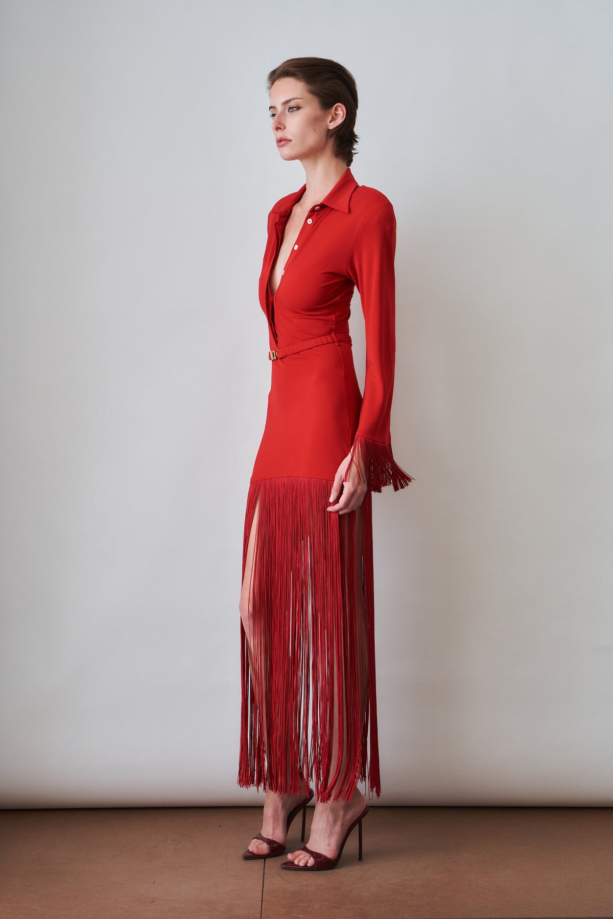 Jersey Polo Fringe Dress - DÉSORDRE