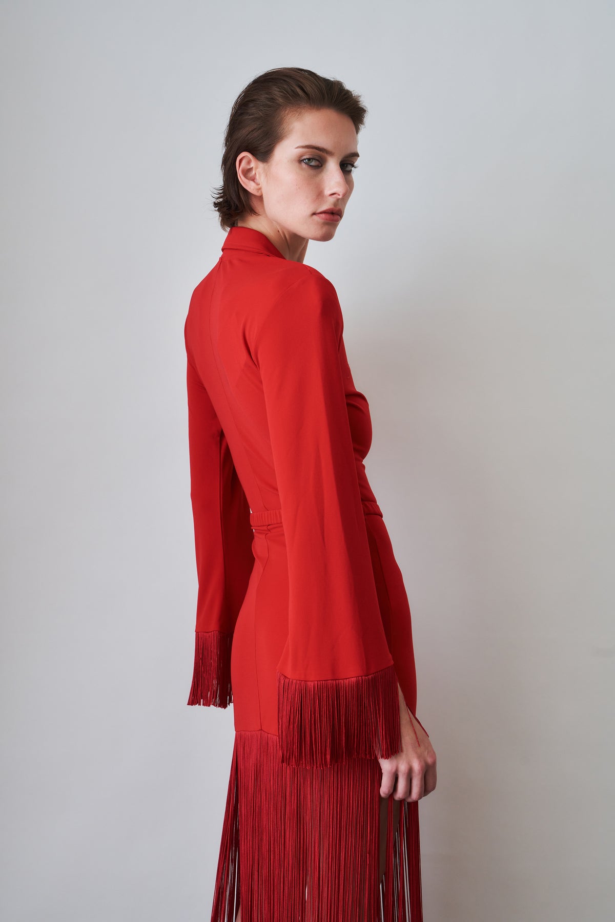 Jersey Polo Fringe Dress - DÉSORDRE