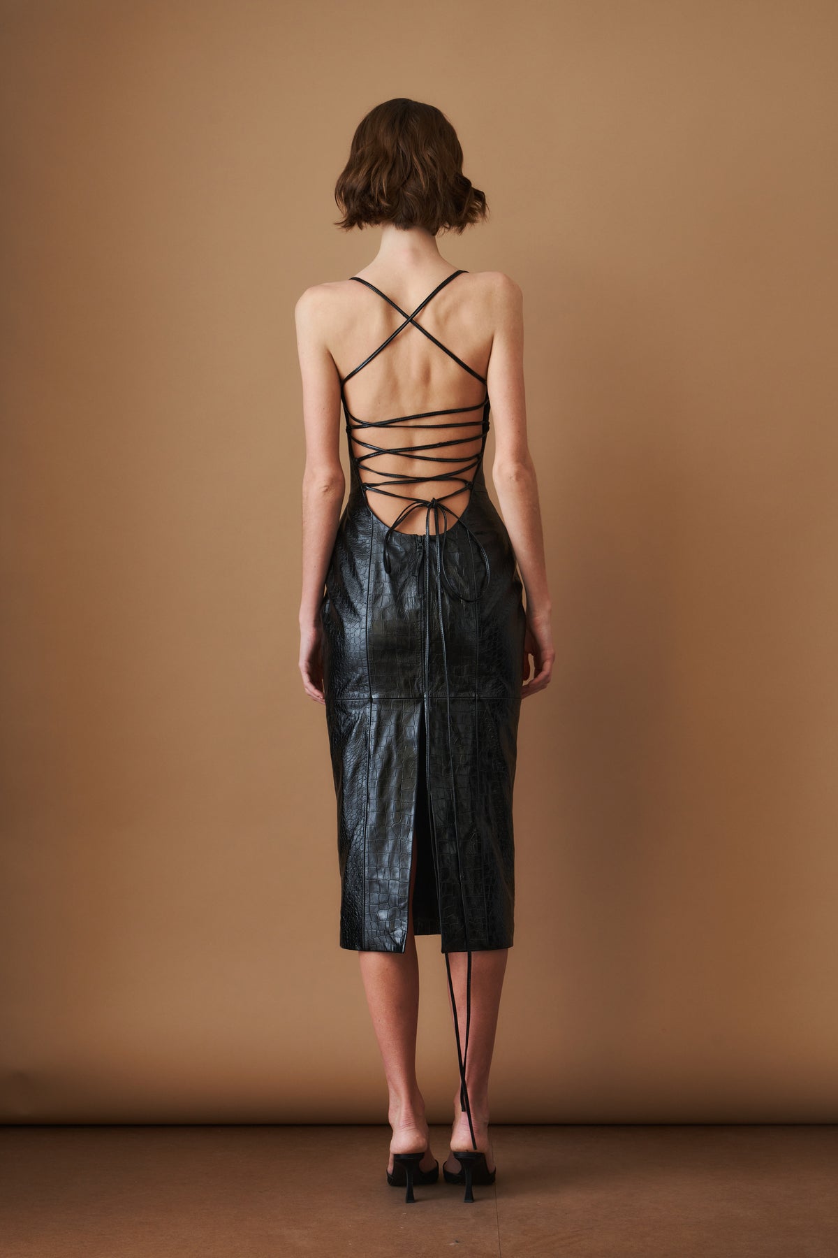 Leather Midi Dress