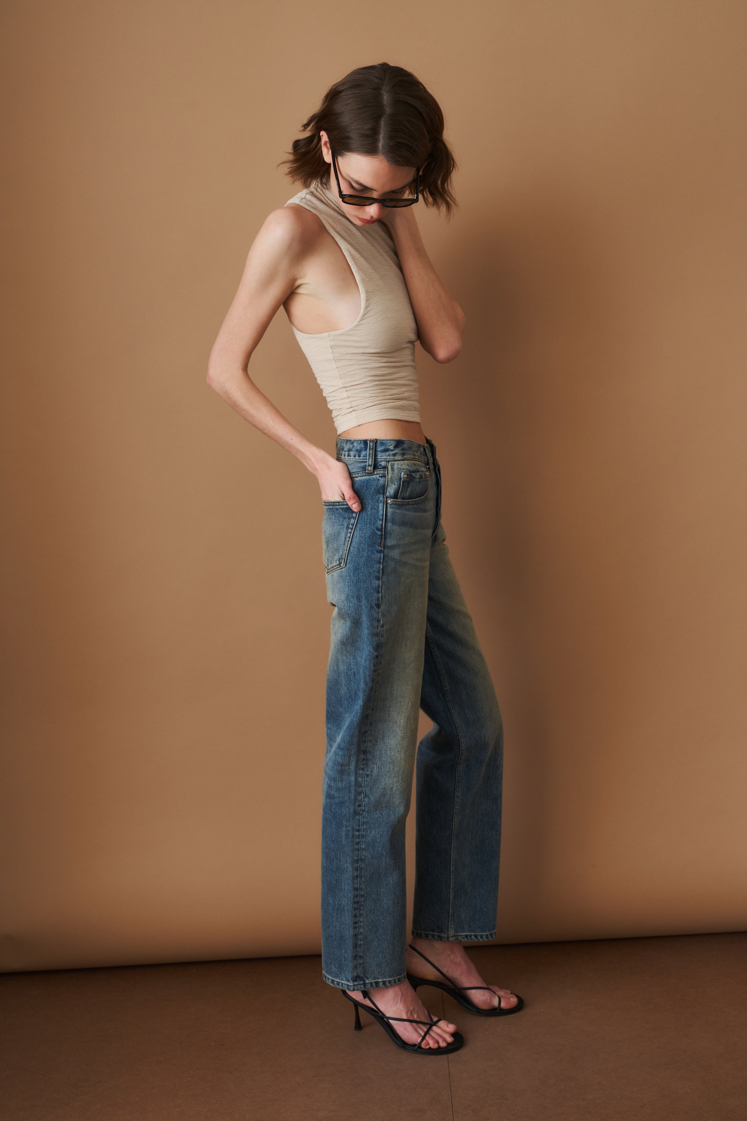 Straight Denim Jeans