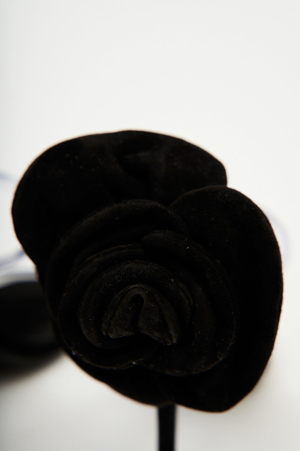 PVC Flower Heel Black Mule