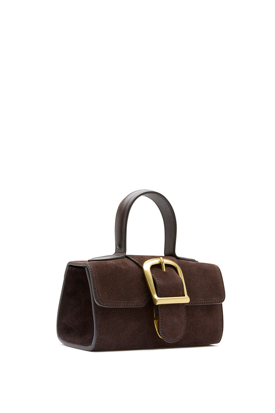 3.55 Brown Suede Mini Satchel