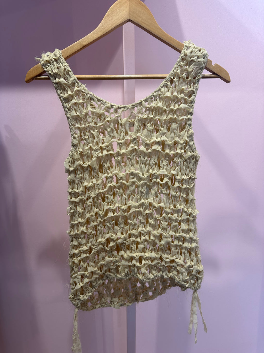 Lilya Cream Crochet Top