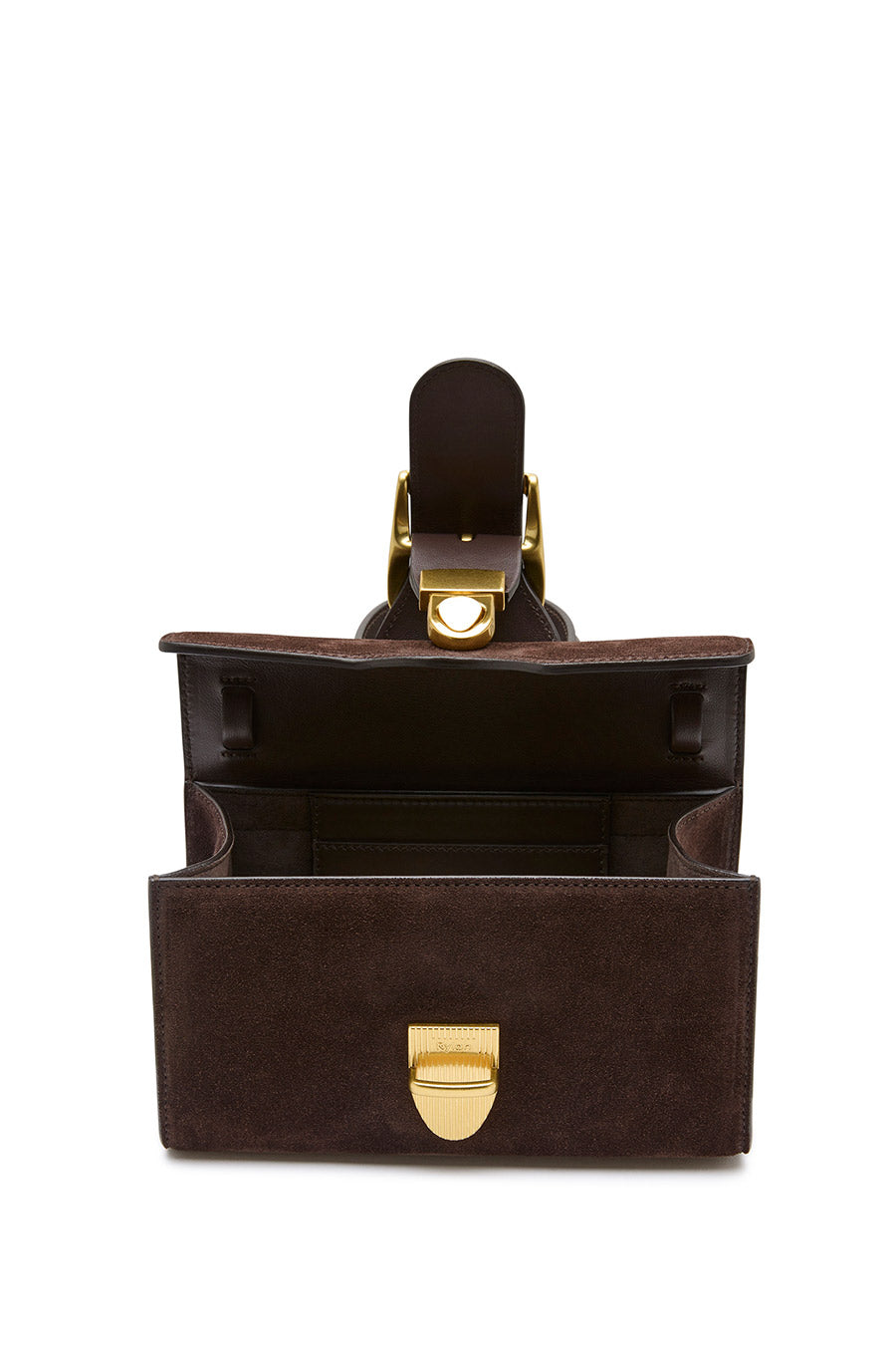 3.55 Brown Suede Mini Satchel