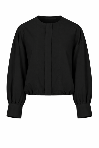 Diana Pleat Overshirt Black - DÉSORDRE