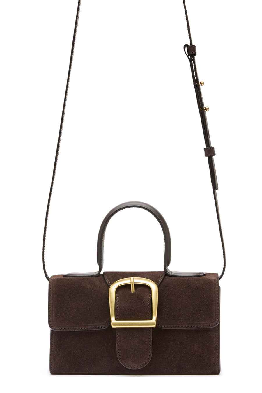 3.55 Brown Suede Mini Satchel