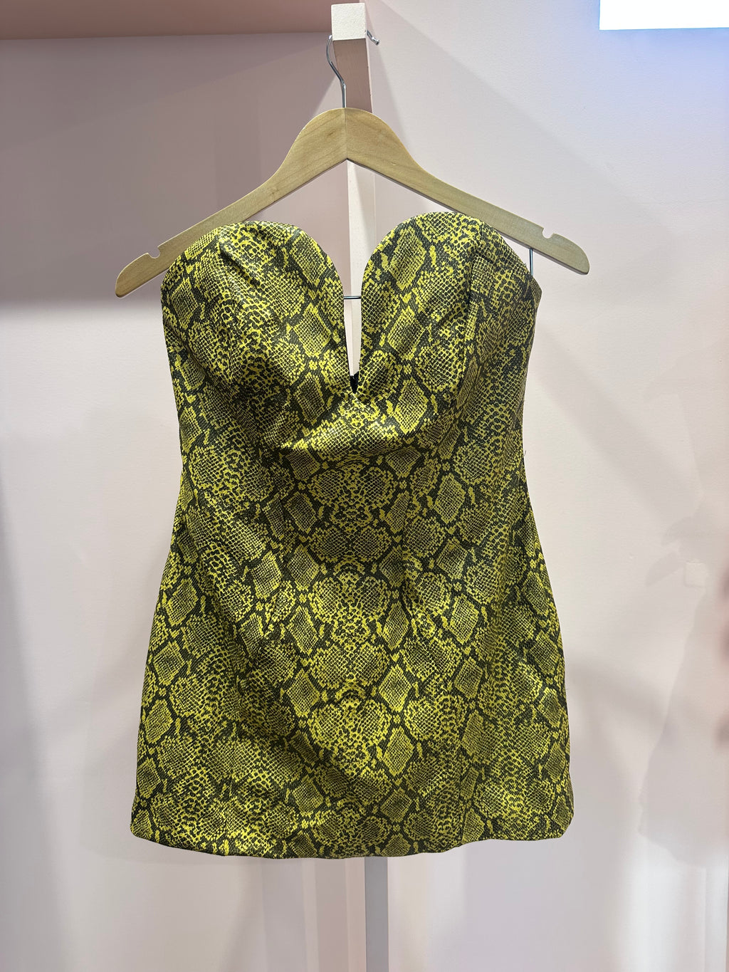 Snakeskin Mini Dress