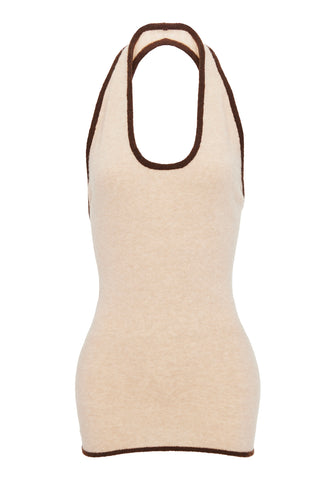 Vian Cinnamon Cream Dress