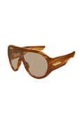 Bottega Veneta havana mask sunglasses