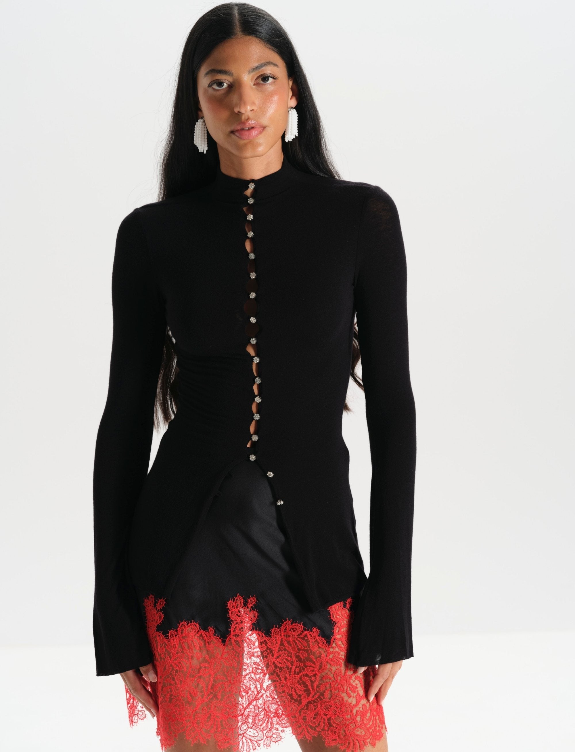 Leyla Blouse Black - MANURI