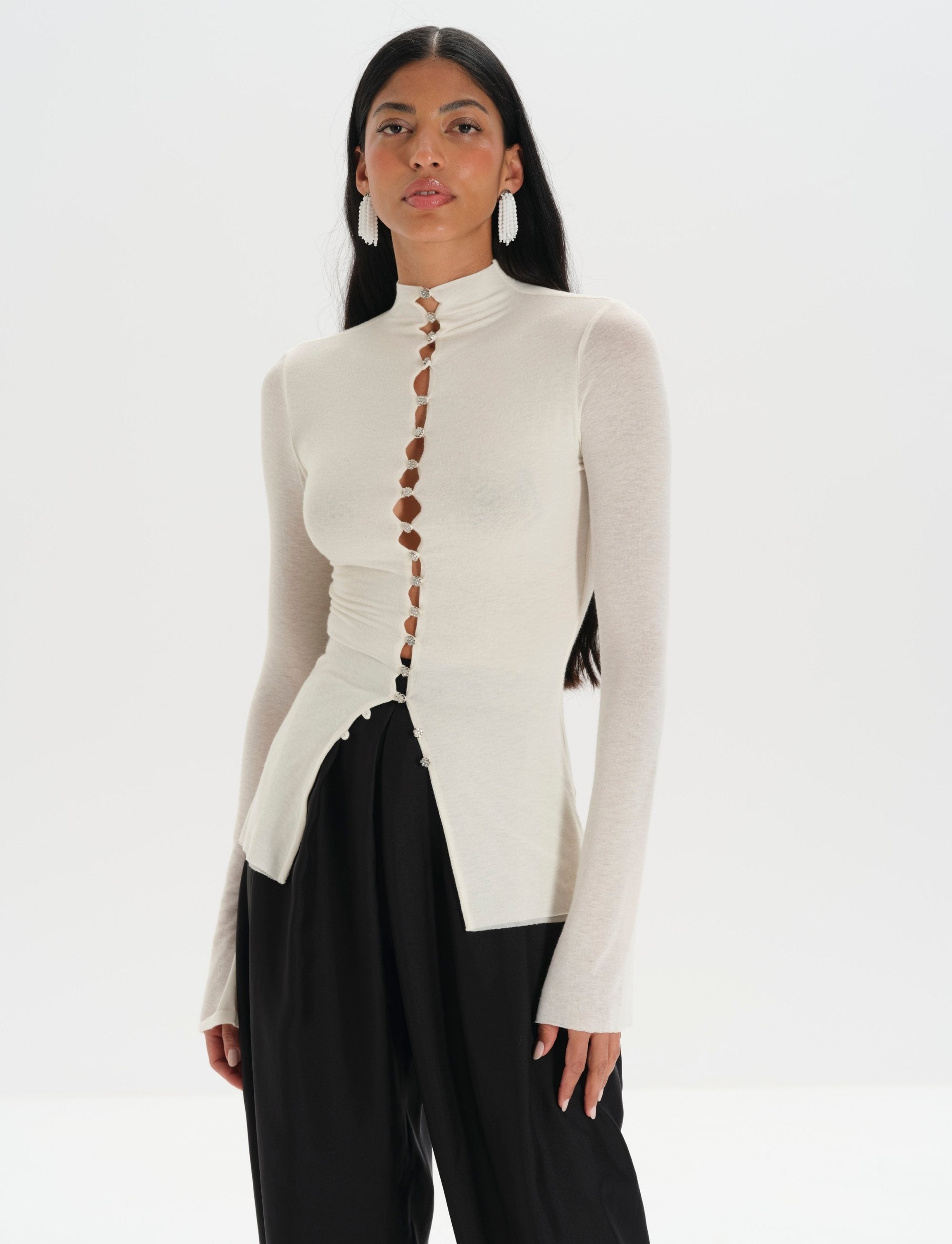 Leyla Blouse Ivory - MANURI