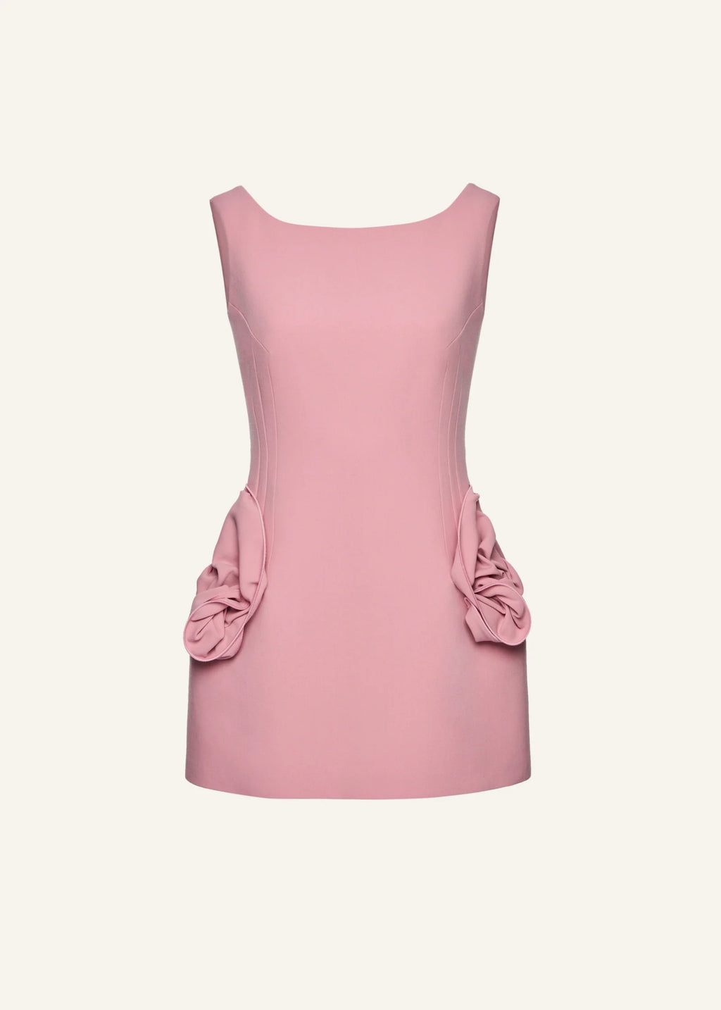 Rose Hip Wool Mini Pink Dress