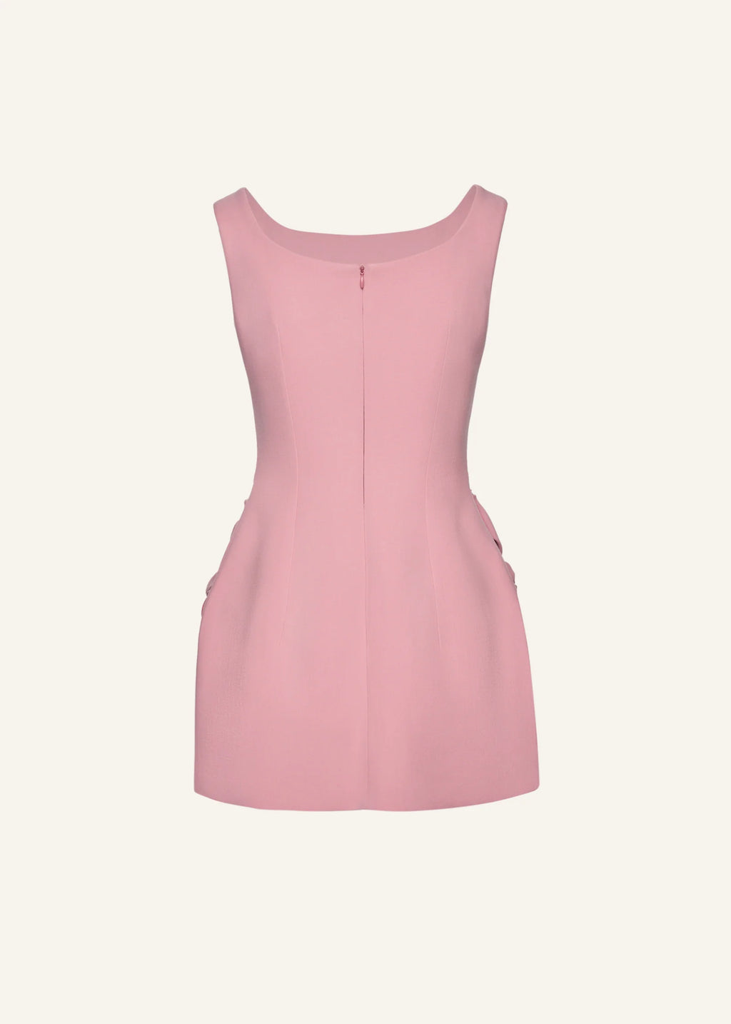 Rose Hip Wool Mini Pink Dress