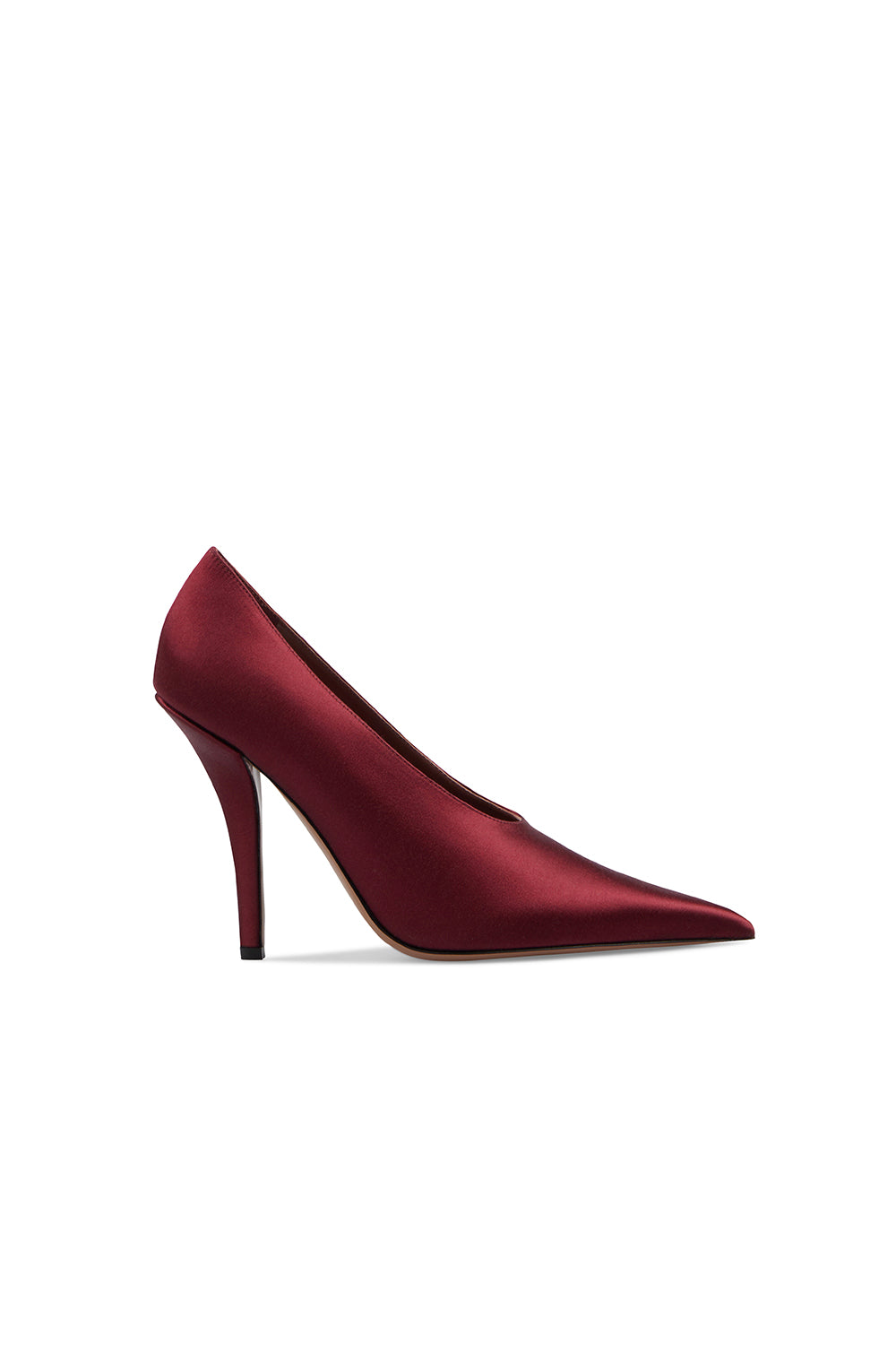 Jessica Rouge Noir Satin Pump