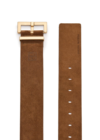 SS25 BELT 04 BROWN SUEDE